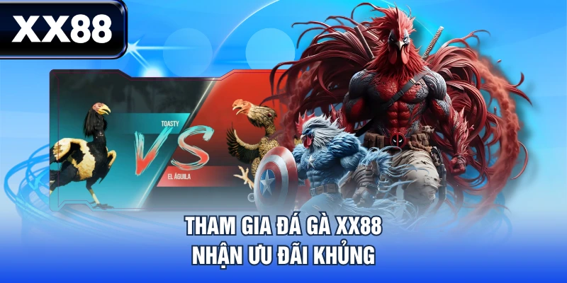 Tham gia đá gà XX88 nhận ưu đãi khủng